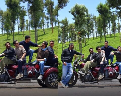 Ajay shared a BTS video from the sets as he started shooting for 'Golmaal 5'