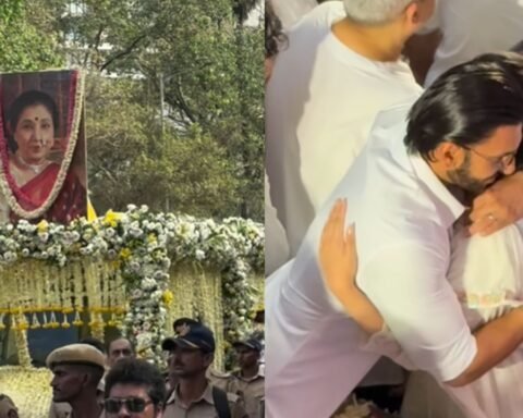 Asha Bhosle merged into Panchatatva, son lit the last rites, granddaughter was in a bad condition crying.